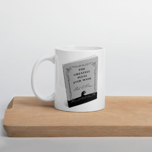 White glossy mug