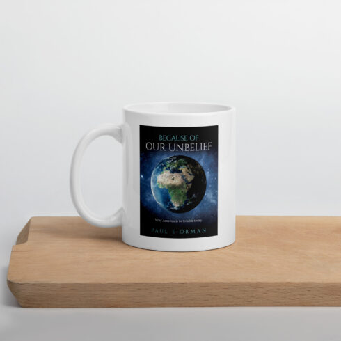 White glossy mug